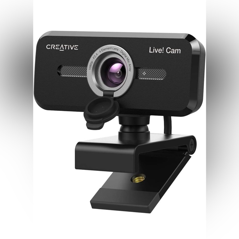Creative Live! Cam Sync 1080p V2 Webcam - 30 fps - Dual Mic - Black - USB 2.0